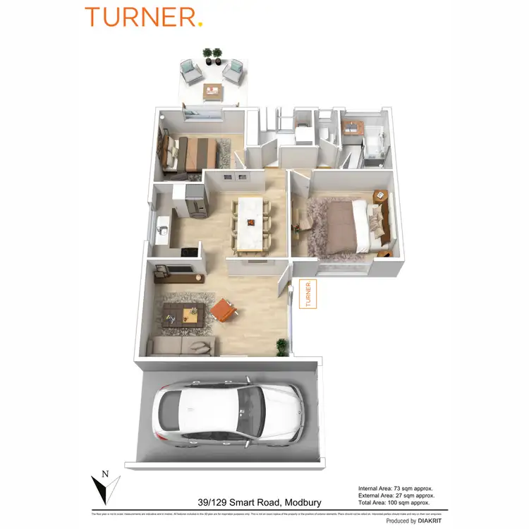 Floorplan of Homely unit listing, 39/129 Smart Road, Modbury SA 5092