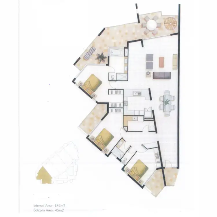 Floorplan of Homely apartment listing, 50/7 Grand Parade, Kawana Island QLD 4575
