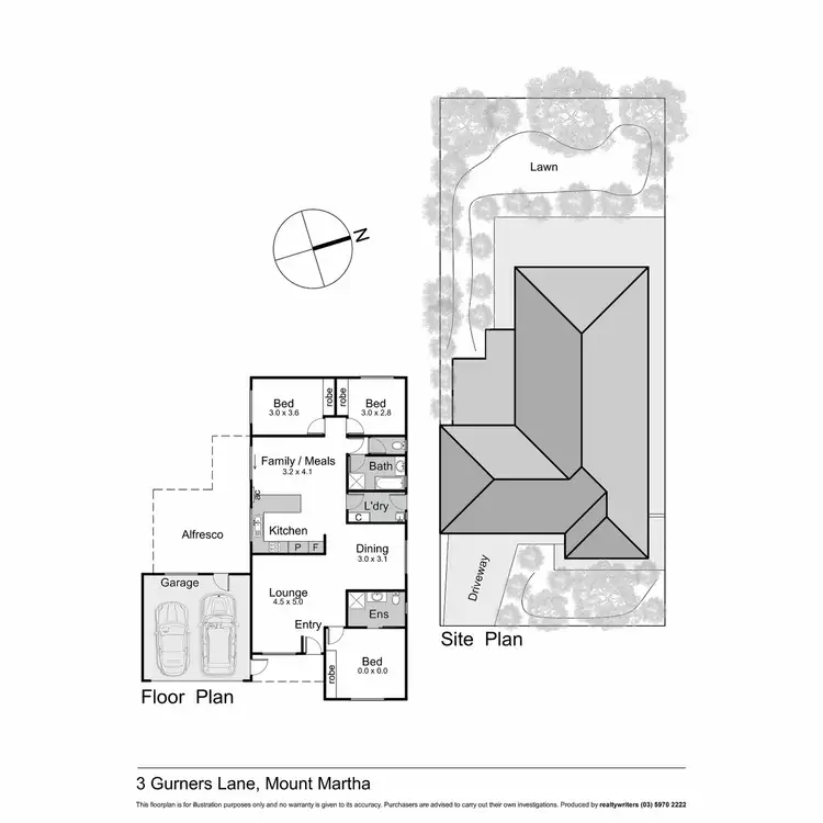 Floorplan of Homely house listing, 3 Gurners Lane, Mount Martha VIC 3934