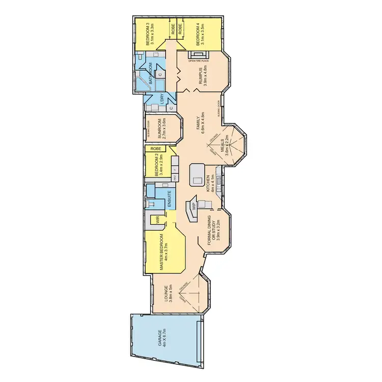 Floorplan of Homely house listing, 9 Casuarina Court, Sale VIC 3850