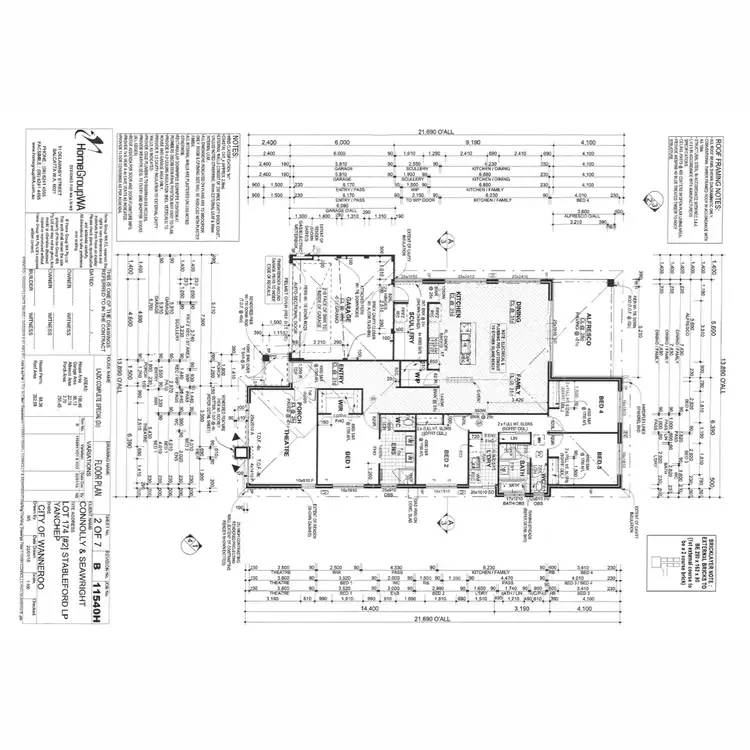 Floorplan of Homely house listing, 2 Stableford Loop, Yanchep WA 6035