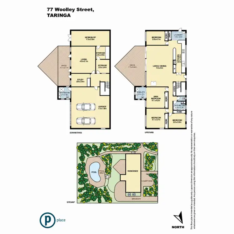 Floorplan of Homely house listing, 77 Woolley Street, Taringa QLD 4068