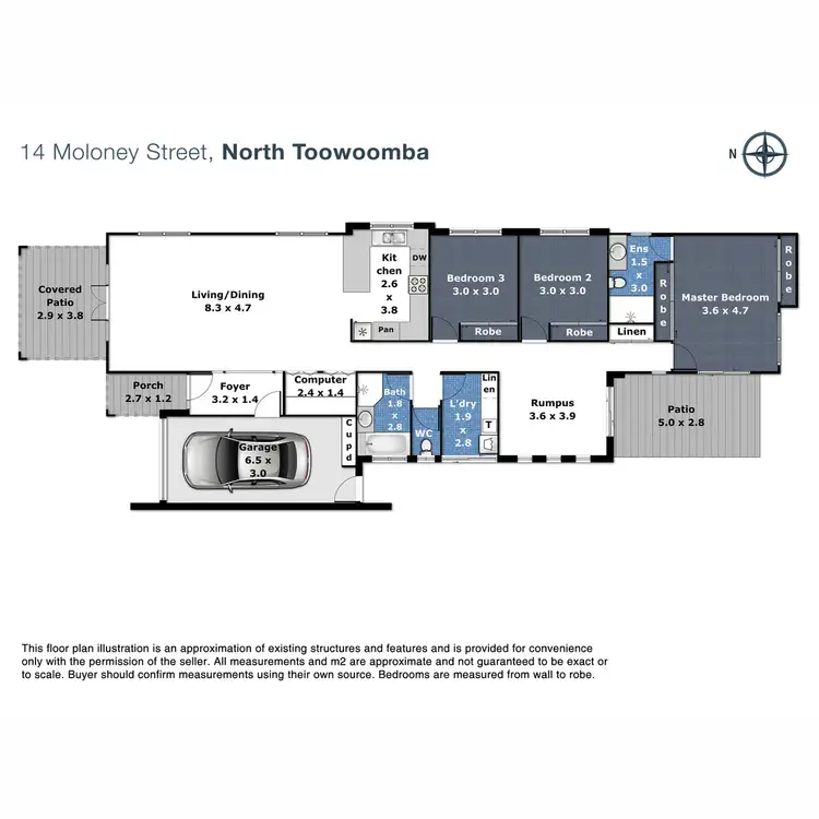 Floorplan of Homely house listing, 14 Moloney Street, North Toowoomba QLD 4350