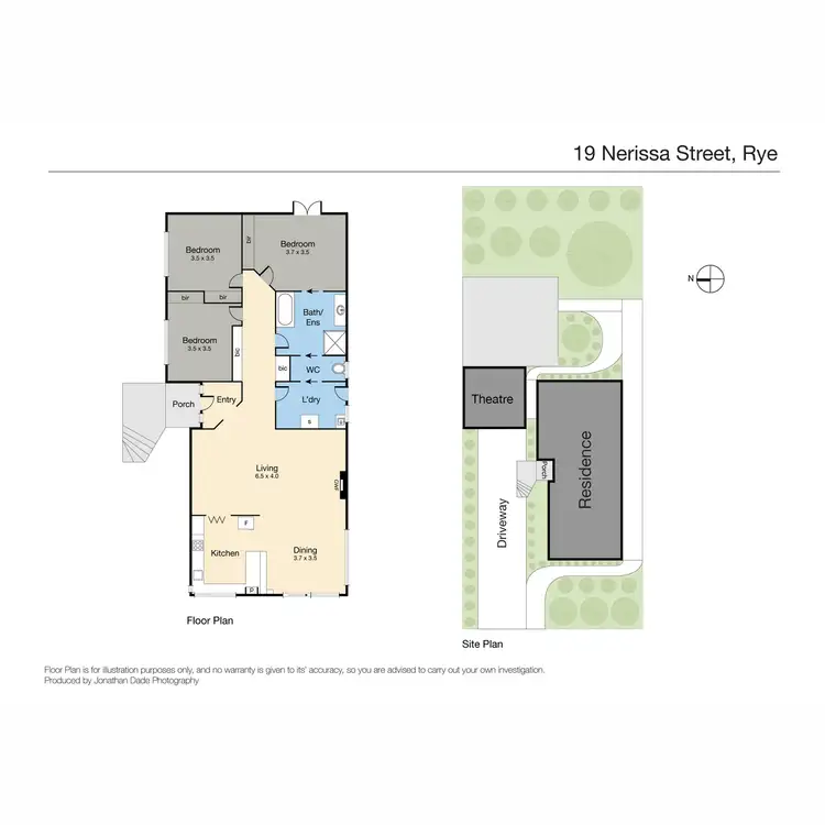Floorplan of Homely house listing, 19 Nerissa Street, Rye VIC 3941