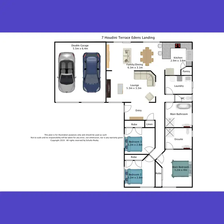 Floorplan of Homely house listing, 7 Houdini Tce, Edens Landing QLD 4207