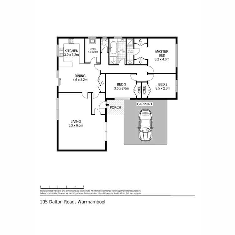 Floorplan of Homely house listing, 105 Daltons Road, Warrnambool VIC 3280