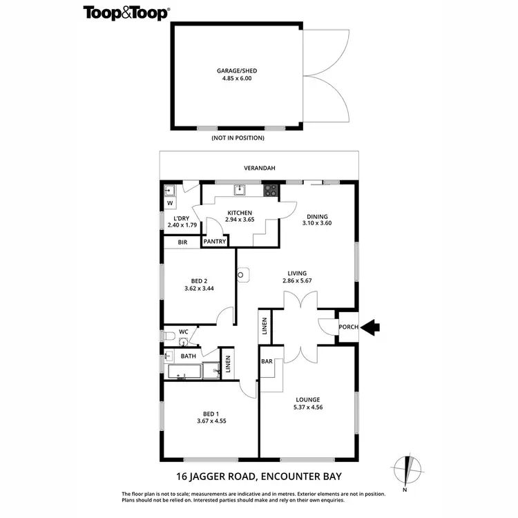 Floorplan of Homely house listing, 16 Jagger Road, Encounter Bay SA 5211
