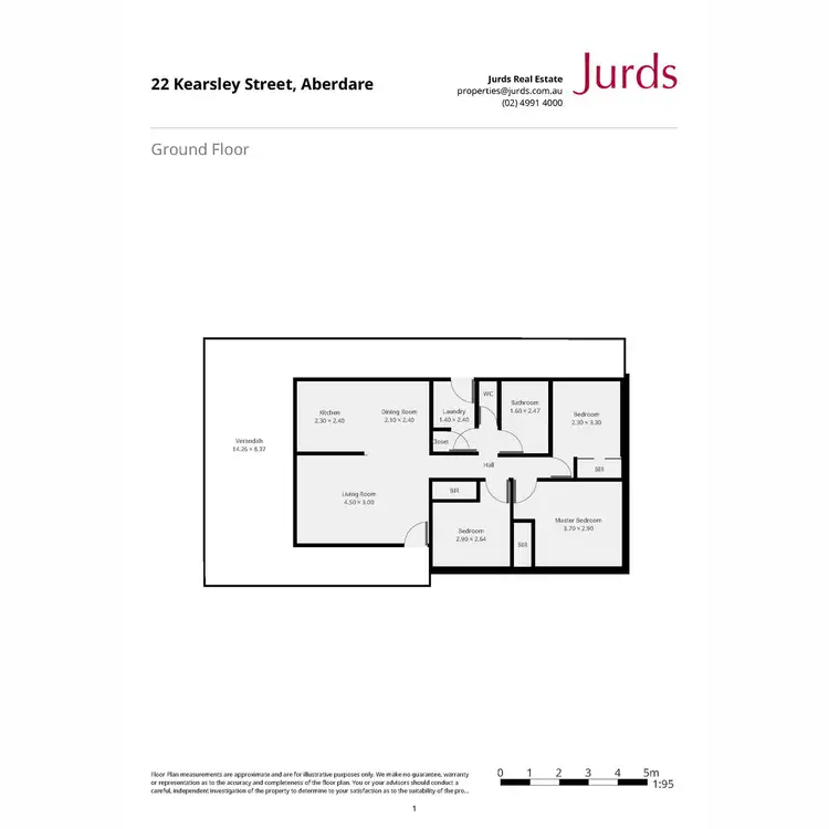 Floorplan of Homely house listing, 22 Kearsley Street, Aberdare NSW 2325