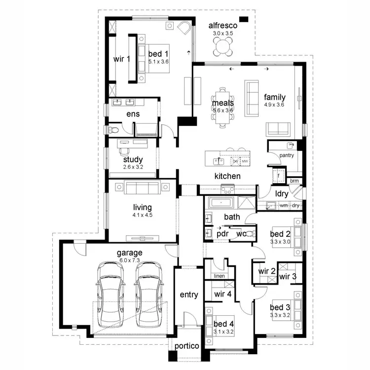 Floorplan of Homely house listing, 1 Mangrove Crescent, Forest Hill NSW 2651