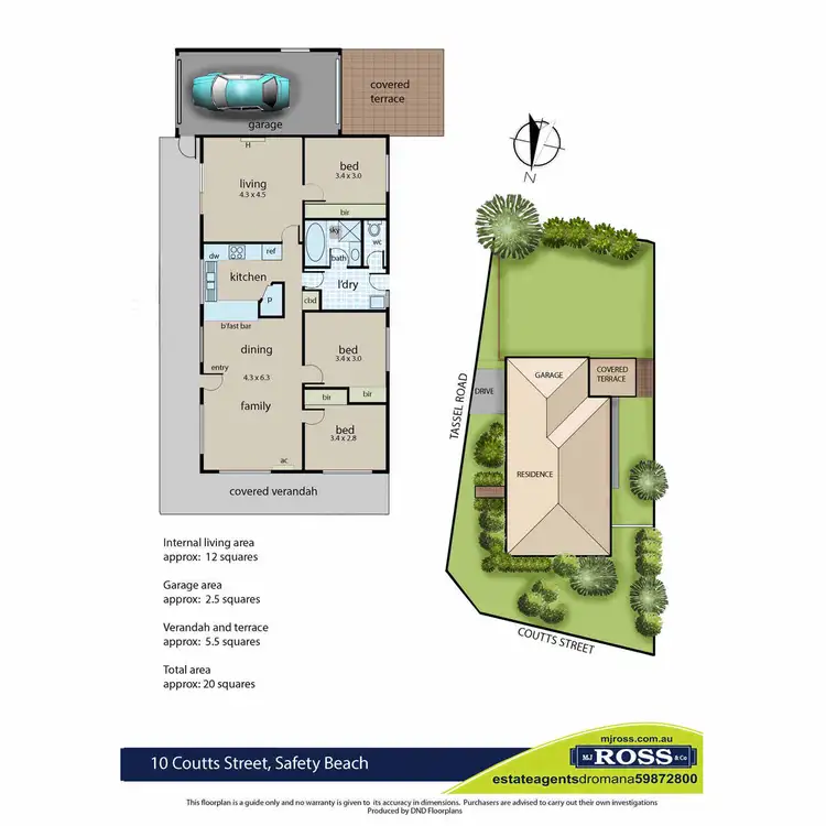 Floorplan of Homely house listing, 10 Coutts Street, Safety Beach VIC 3936