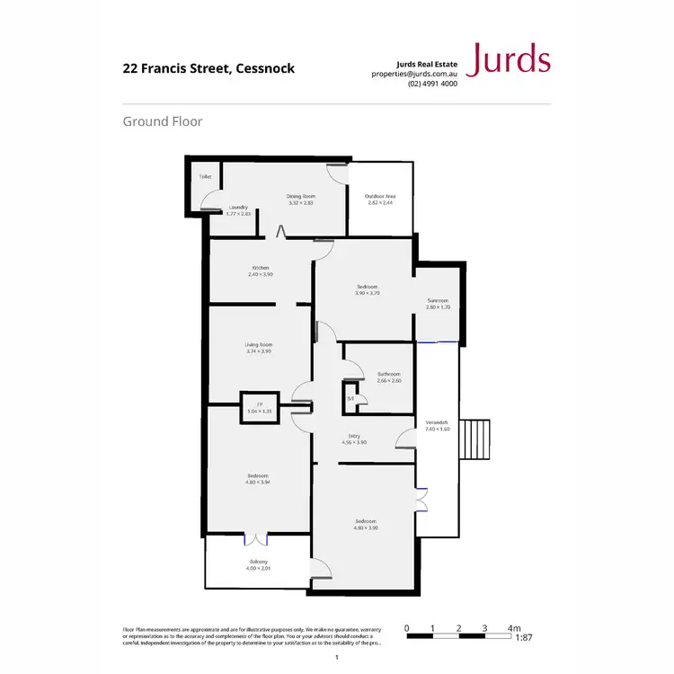 Floorplan of Homely house listing, 22 Francis Street, Cessnock NSW 2325