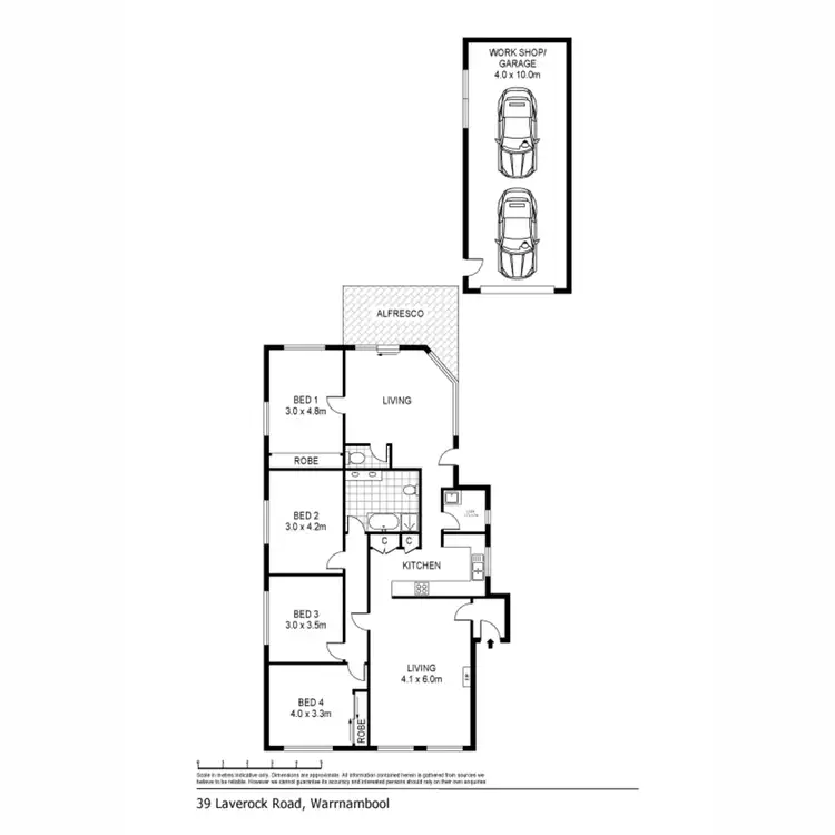 Floorplan of Homely house listing, 39 Laverock Road, Warrnambool VIC 3280