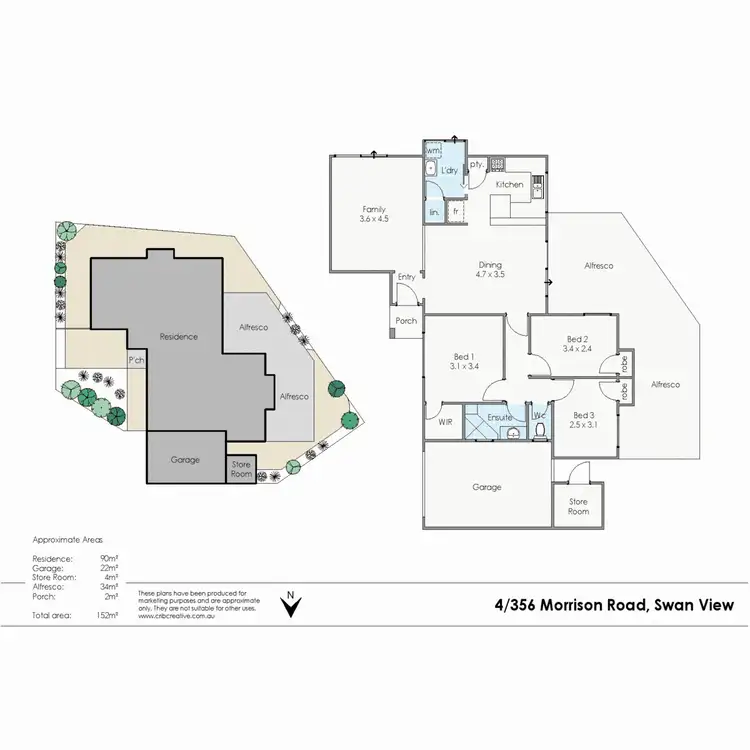 Floorplan of Homely unit listing, 4/356 Morrison Road, Swan View WA 6056