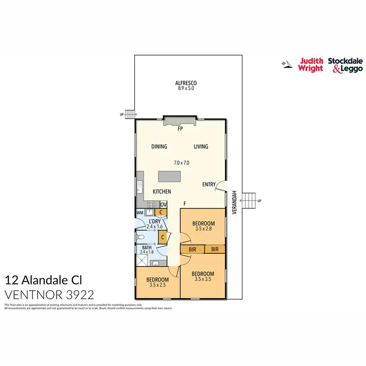Floorplan of Homely house listing, 12 Alandale Close, Ventnor VIC 3922