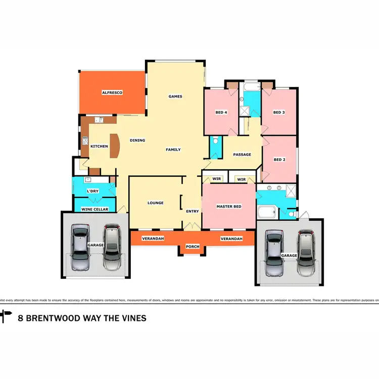 Floorplan of Homely house listing, 8 Brentwood Way, The Vines WA 6069