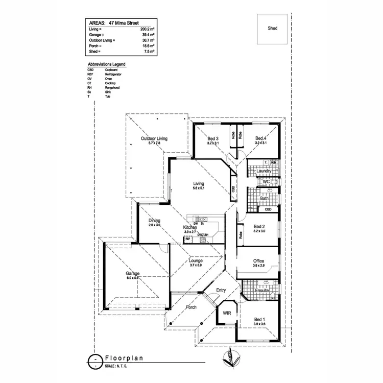 Floorplan of Homely house listing, 47 Mima Street, Glenfield Park NSW 2650