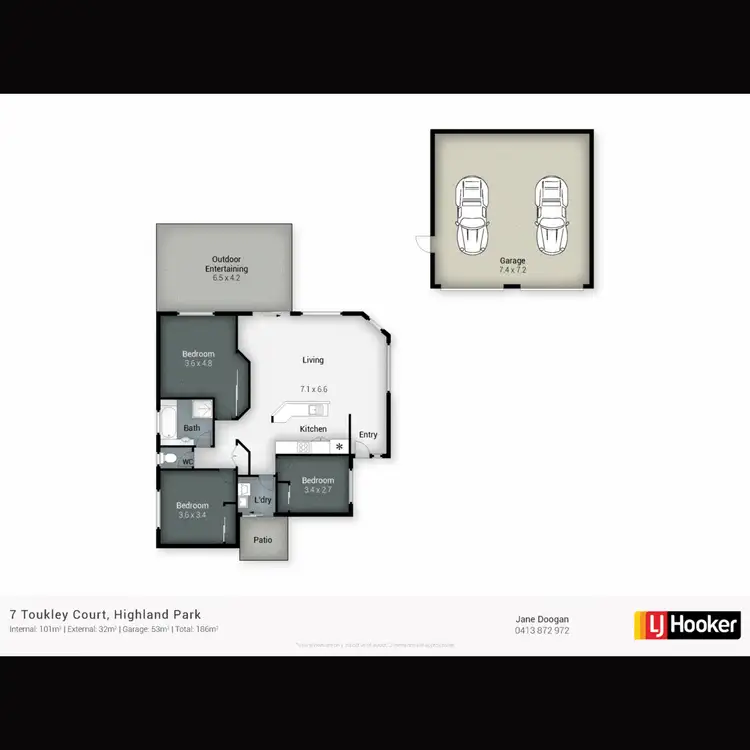 Floorplan of Homely house listing, 7 Toukley Court, Highland Park QLD 4211