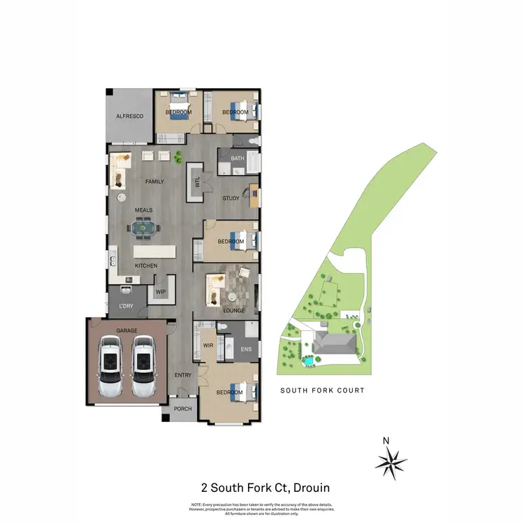 Floorplan of Homely house listing, 2 South Fork Court, Drouin VIC 3818