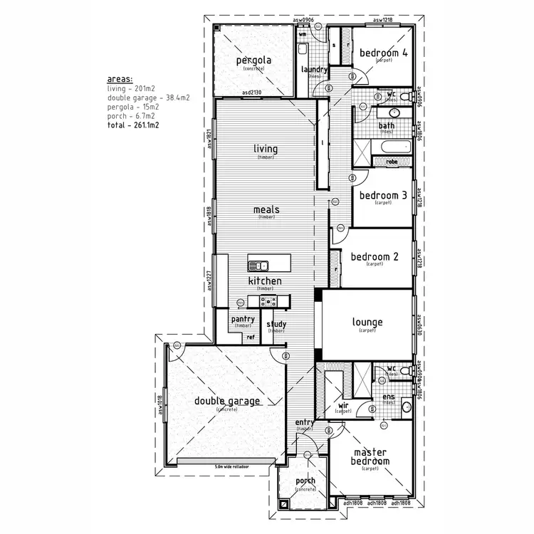 Floorplan of Homely house listing, 39 Gasnier Loop, Boorooma NSW 2650