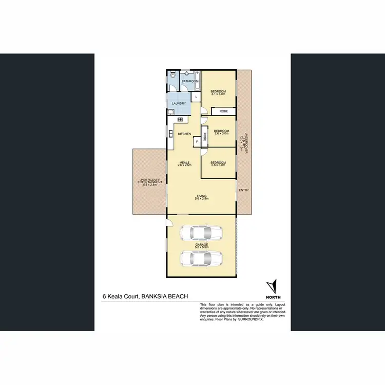 Floorplan of Homely house listing, 6 Keala Court, Banksia Beach QLD 4507