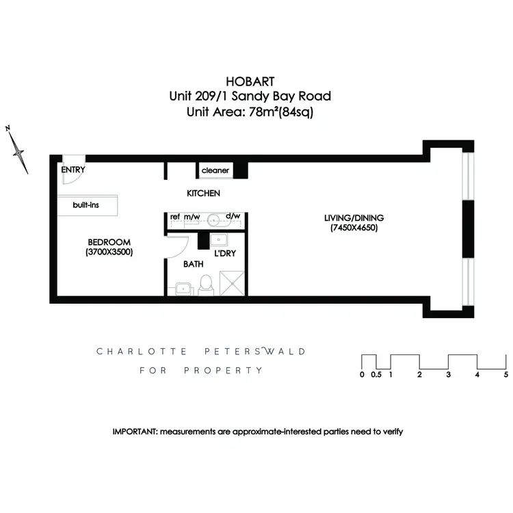 Floorplan of Homely flat listing, 209/1 Sandy Bay Road, Hobart TAS 7000