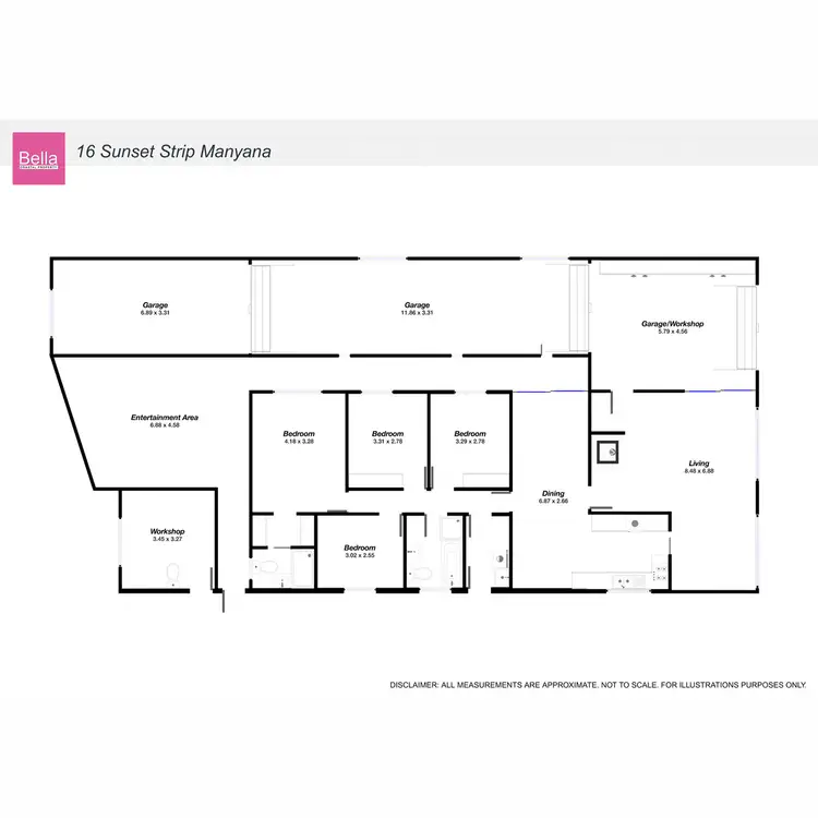 Floorplan of Homely house listing, 16 Sunset Strip, Manyana NSW 2539