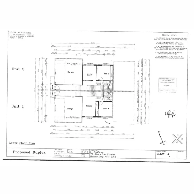 Floorplan of Homely semi-detached listing, 77 Stockton Street, Nelson Bay NSW 2315