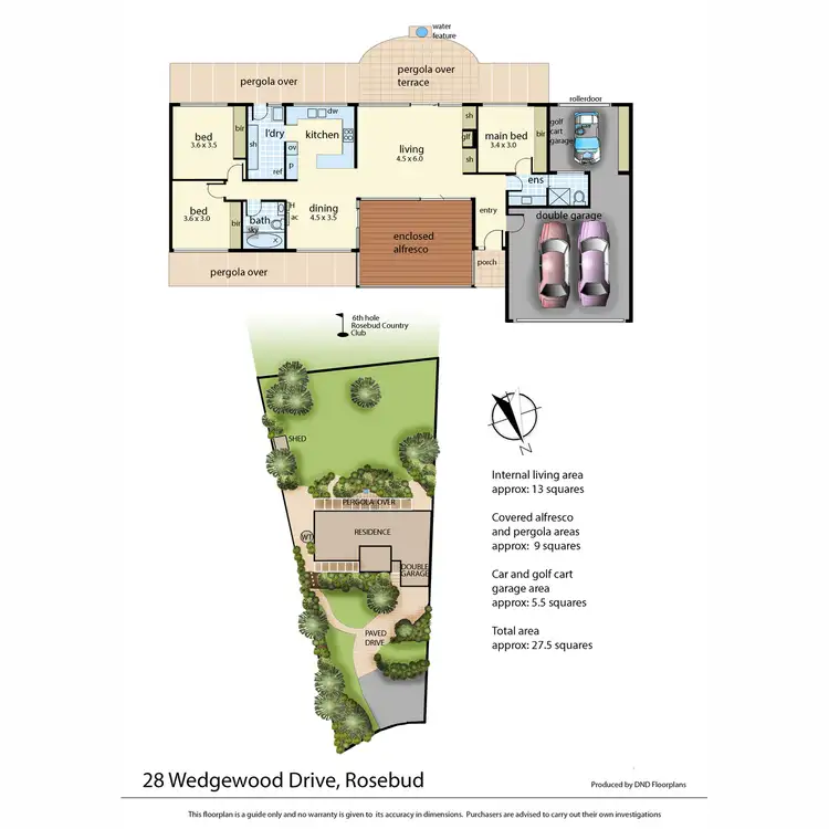 Floorplan of Homely house listing, 28 Wedgewood Drive, Rosebud VIC 3939