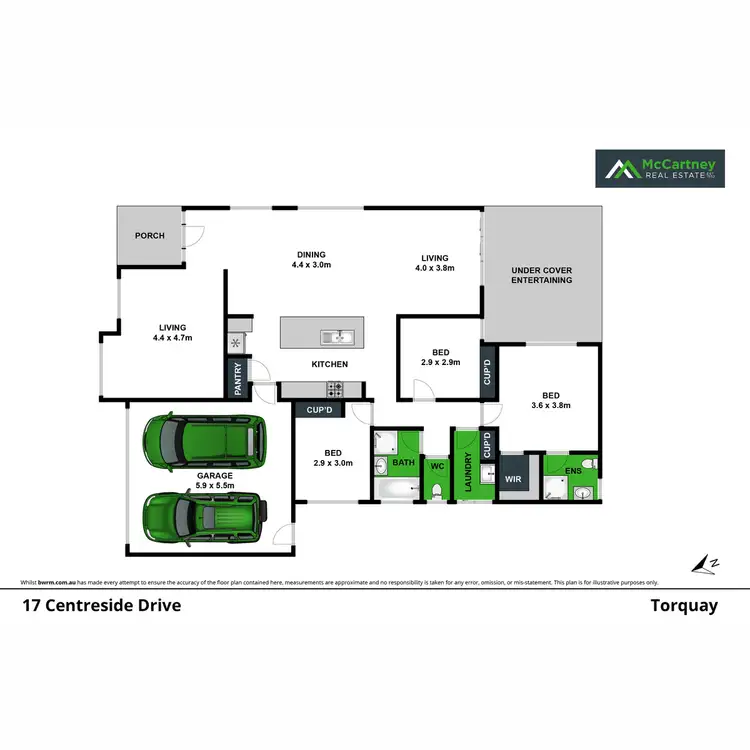 Floorplan of Homely house listing, 17 Centreside Drive, Torquay VIC 3228