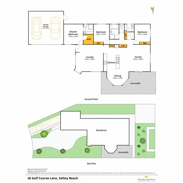 Floorplan of Homely house listing, 26 Golf Course Lane, Safety Beach VIC 3936