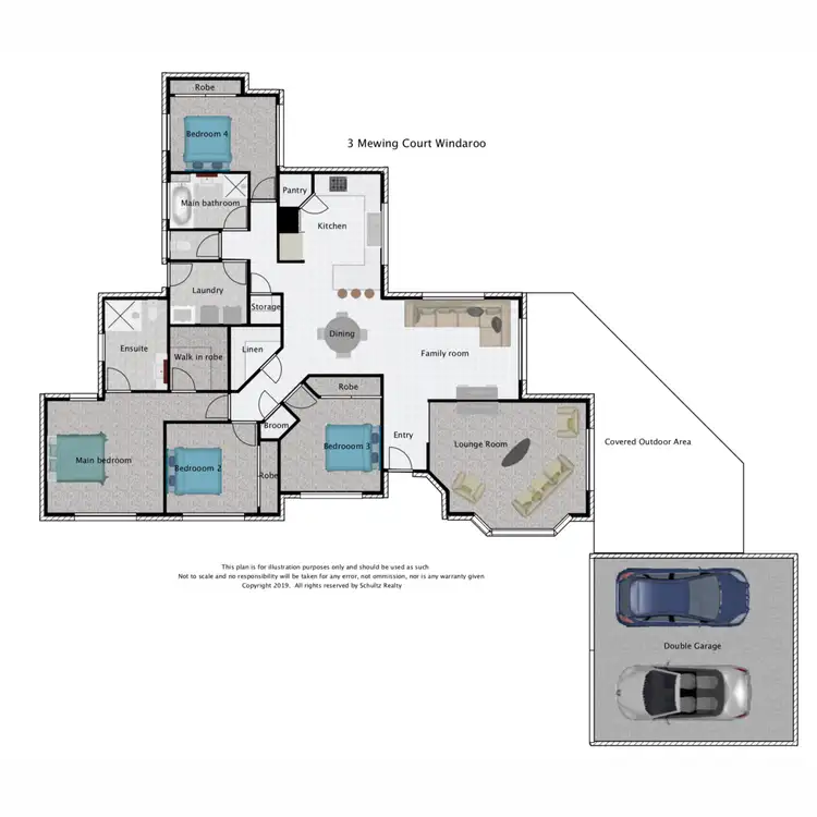 Floorplan of Homely house listing, 3 Mewing Court, Windaroo QLD 4207
