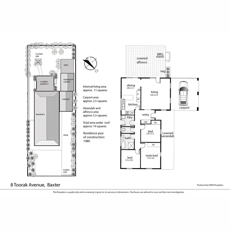 Floorplan of Homely house listing, 8 Toorak Avenue, Baxter VIC 3911