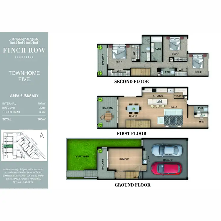 Floorplan of Homely townhouse listing, 5/19 Nicklin Street, Coorparoo QLD 4151