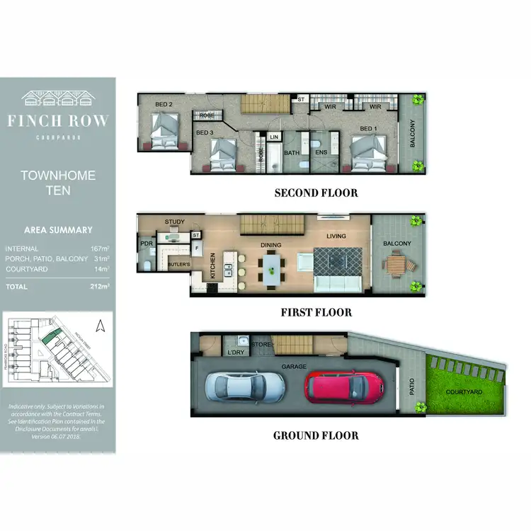 Floorplan of Homely townhouse listing, 10/19 Nicklin Street, Coorparoo QLD 4151