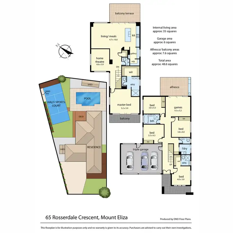 Floorplan of Homely house listing, 65 Rosserdale Crescent, Mount Eliza VIC 3930