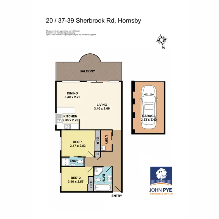 Floorplan of Homely unit listing, 20/37 Sherbrook Road, Hornsby NSW 2077