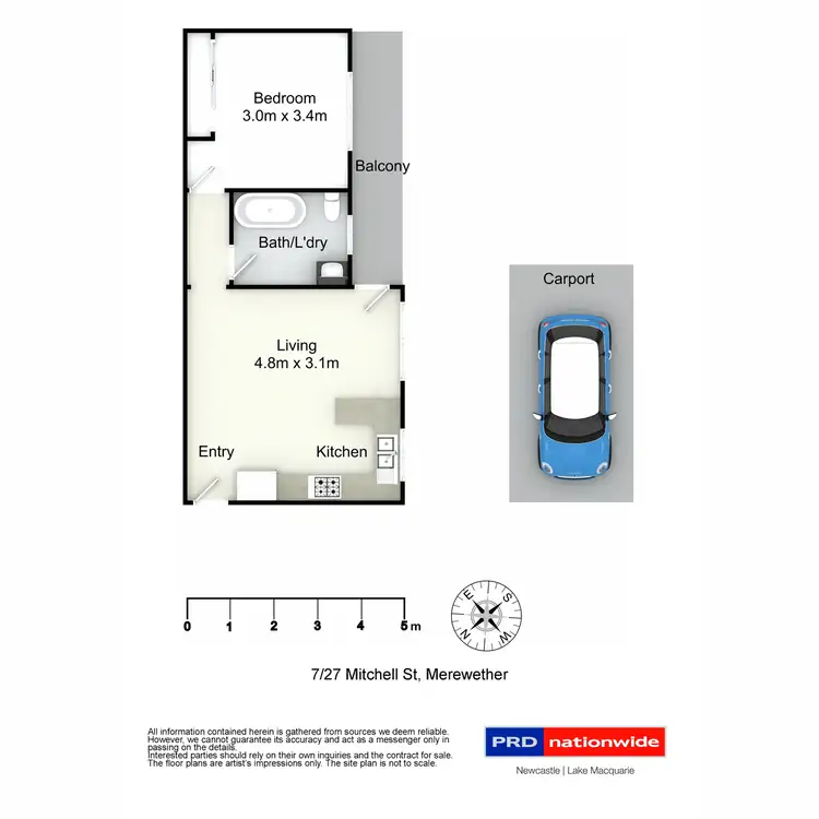 Floorplan of Homely unit listing, 7/27 Mitchell Street, Merewether NSW 2291