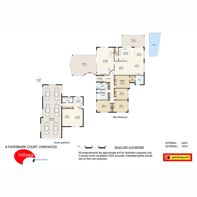 Floorplan of Homely house listing, 8 Paperbark Court, Parkwood QLD 4214
