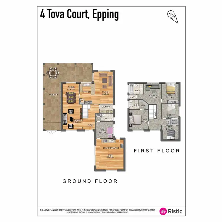 Floorplan of Homely house listing, 4 Tova Court, Epping VIC 3076