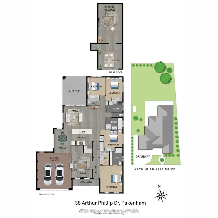 Floorplan of Homely house listing, 38 Arthur Phillip Drive, Pakenham VIC 3810
