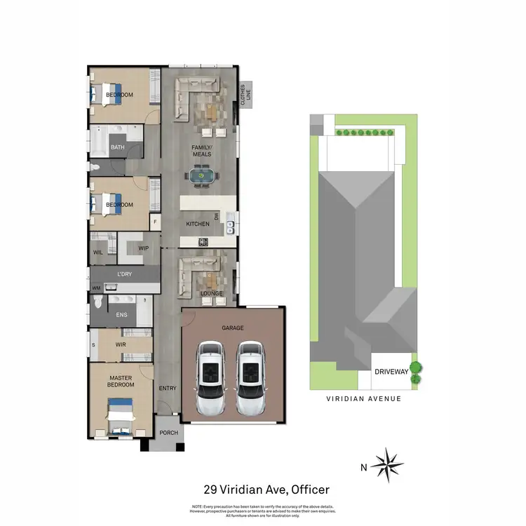 Floorplan of Homely house listing, 29 Viridian Avenue, Officer VIC 3809