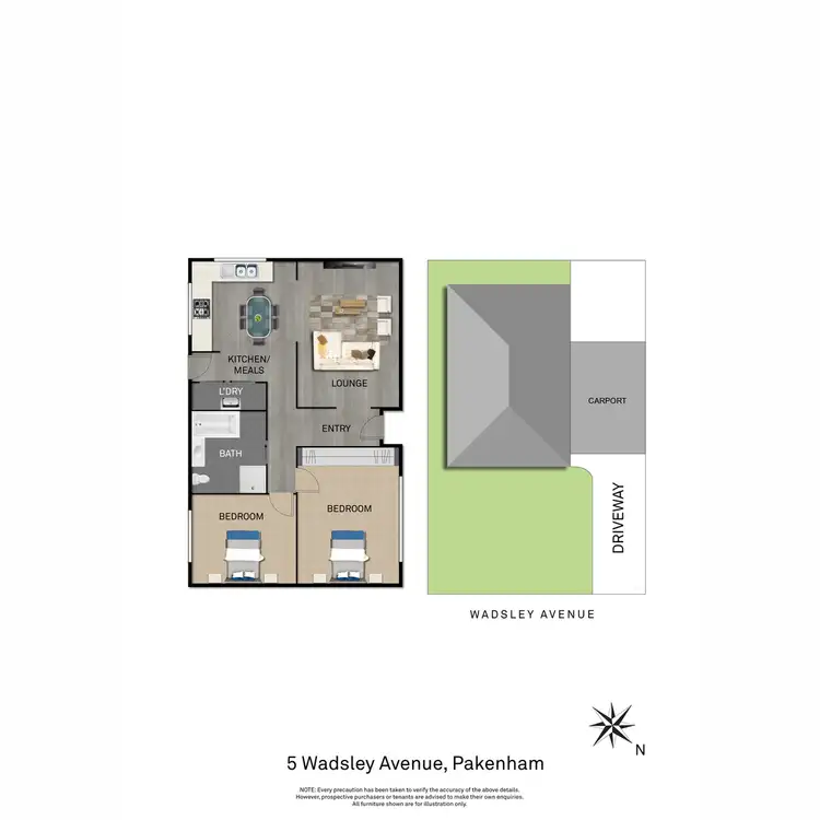 Floorplan of Homely house listing, 5 Wadsley Avenue, Pakenham VIC 3810