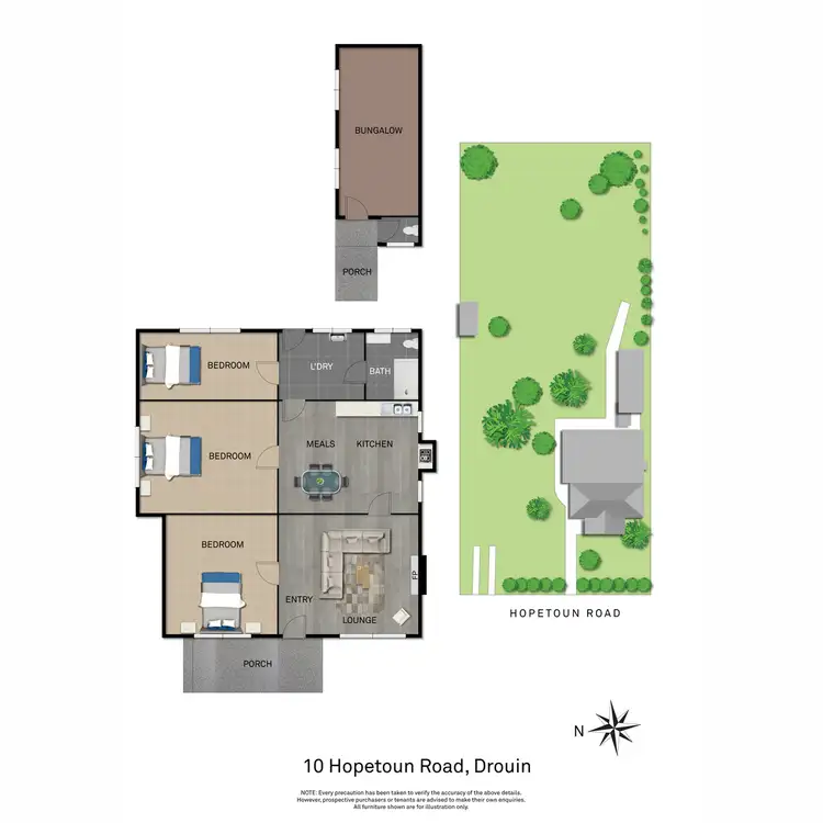 Floorplan of Homely house listing, 10 Hopetoun Road, Drouin VIC 3818