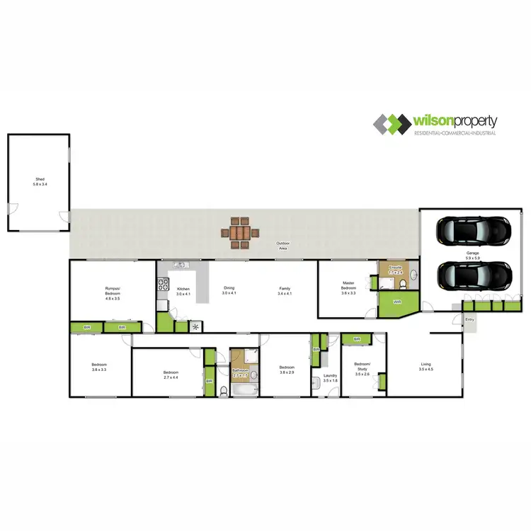 Floorplan of Homely house listing, 7 Duxbury Drive, Traralgon VIC 3844