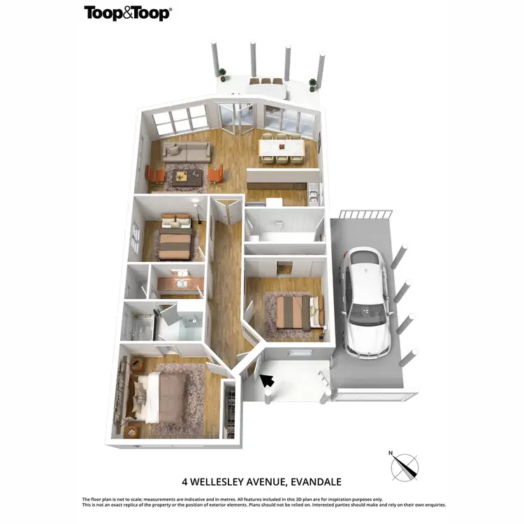 Floorplan of Homely house listing, 4 Wellesley Avenue, Evandale SA 5069
