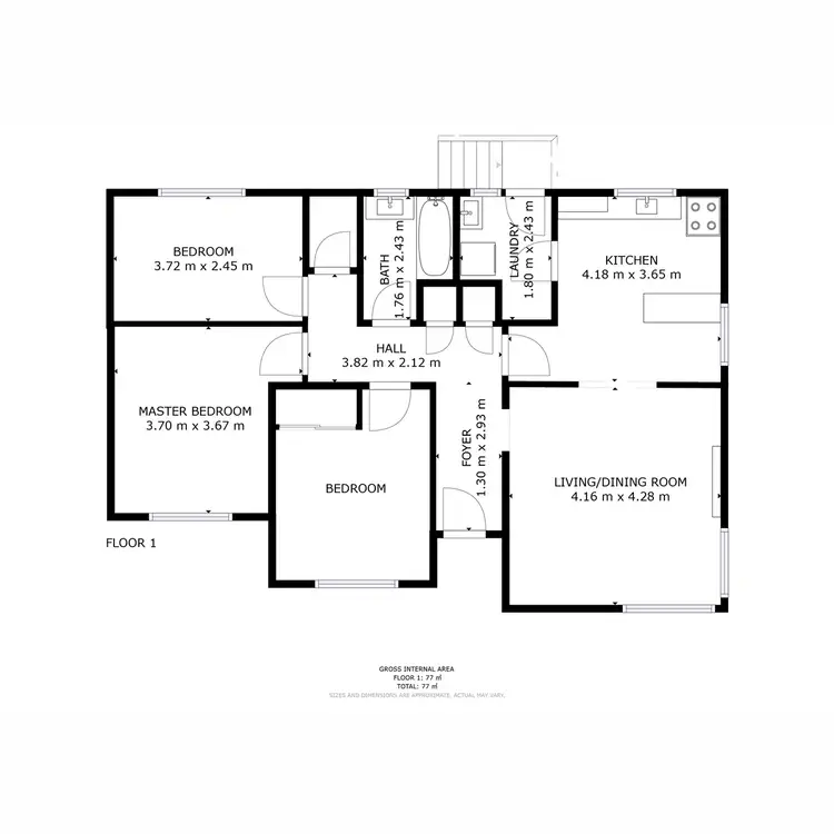Floorplan of Homely house listing, 22 Milburn Place, Glenorchy TAS 7010