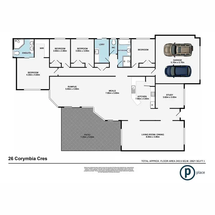 Floorplan of Homely house listing, 26 Corymbia Crescent, Anstead QLD 4070