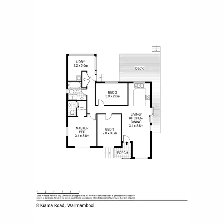 Floorplan of Homely house listing, 8 Kiama Avenue, Warrnambool VIC 3280