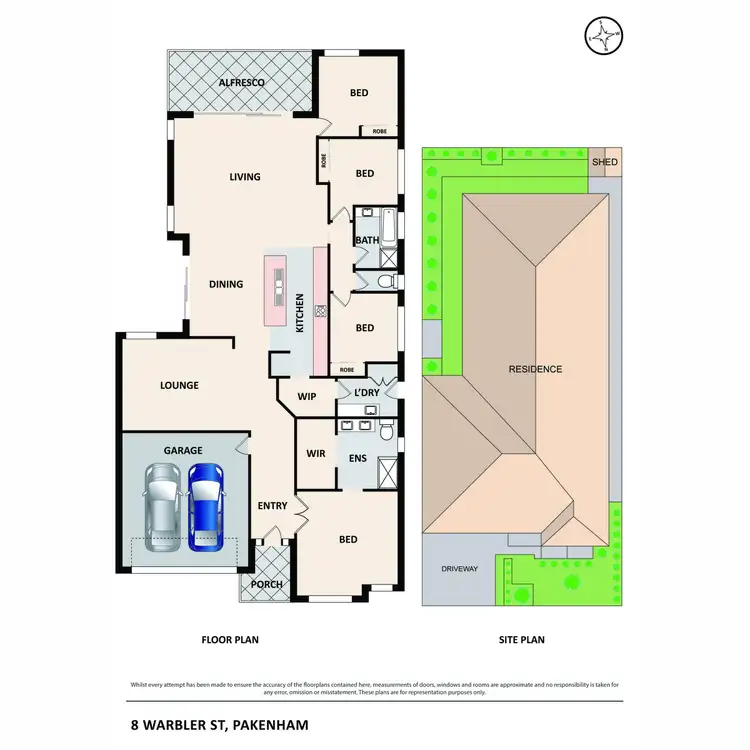 Floorplan of Homely house listing, 8 Warbler Street, Pakenham VIC 3810