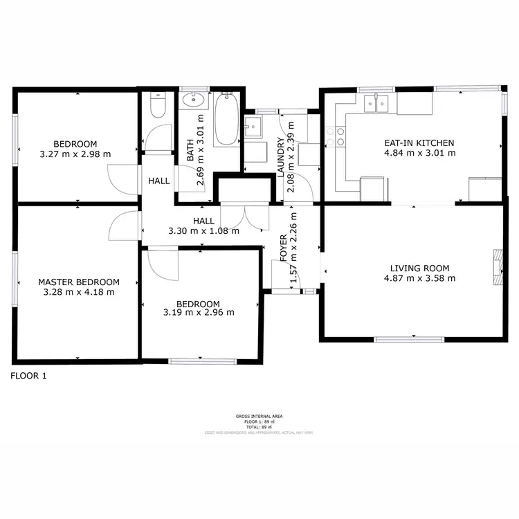 Floorplan of Homely house listing, 9 Bromley Street, Bridgewater TAS 7030